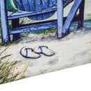 36" L x 24" H Canvas, Watercolor Beach Chairs