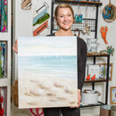 20"L x 24"H Hand Painted Textured Indoor Canvas Wall Decor, Shoreline,6c89011