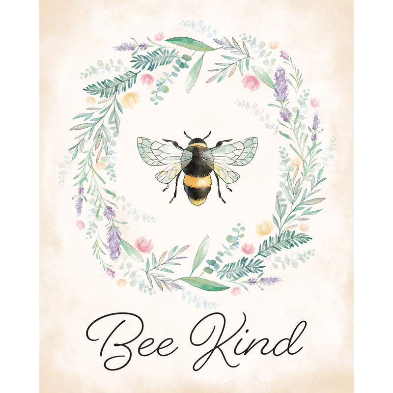 LED Canvas Wall Decor, 16"W x 20"H, Bee Kind,6ltc5001