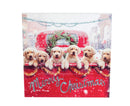 LED Canvas Wall Decor, Lab Puppies in Red Truck,6ltc6606