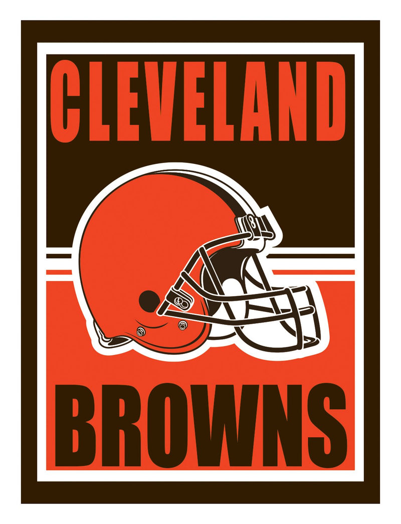 15.5"L x 11.5"H Medium Metal Wall Sign, Cleveland Browns,6m3807usm