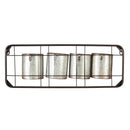 Galvanized Metal Wall Pockets "LOVE"