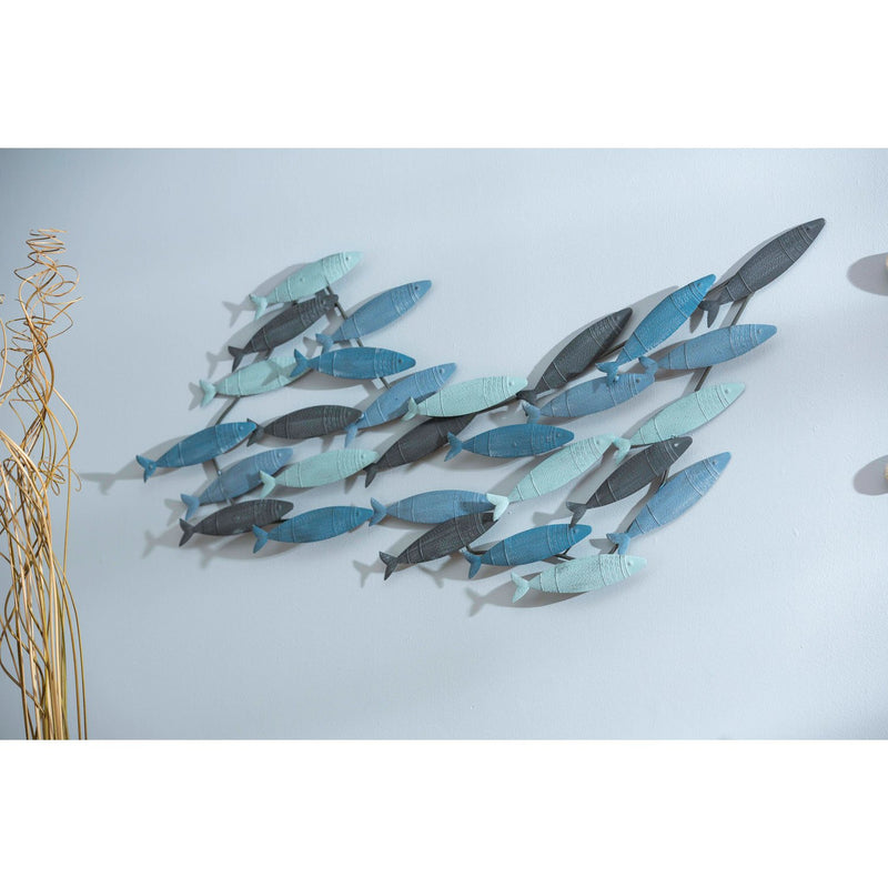 School of Fish Metal Wall Décor,6m682