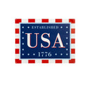 15.5"L x 11.5"H Metal USA Wall Decor, Est. 1776,6m9228