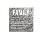14" x 14" Galvanized Metal Wall Decor with Die Cut Words, Set of 2