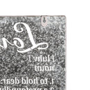 14" x 14" Galvanized Metal Wall Decor with Die Cut Words, Set of 2