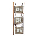 3 Wood and Metal Hanging Wall Frames,6pf30001