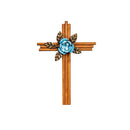 15"Lx11"W Crosses with Flowers, Set of 2