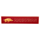 University of Arkansas Engraved Wood Sign, 3.5" x 18"
