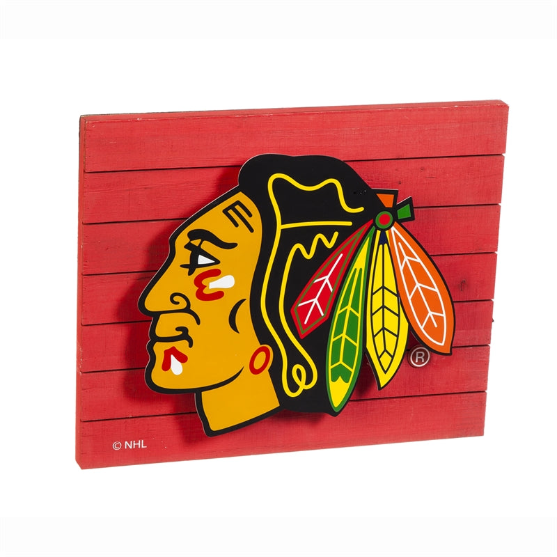 Lit Wall Décor, Chicago Blackhawks,6wlt4355