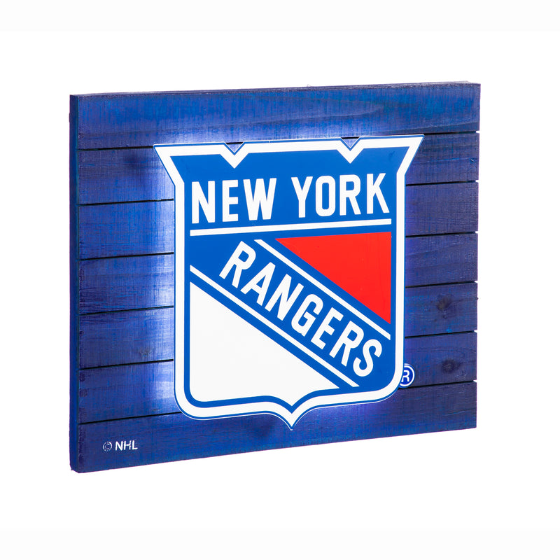 Lit Wall Décor, New York Rangers,6wlt4368