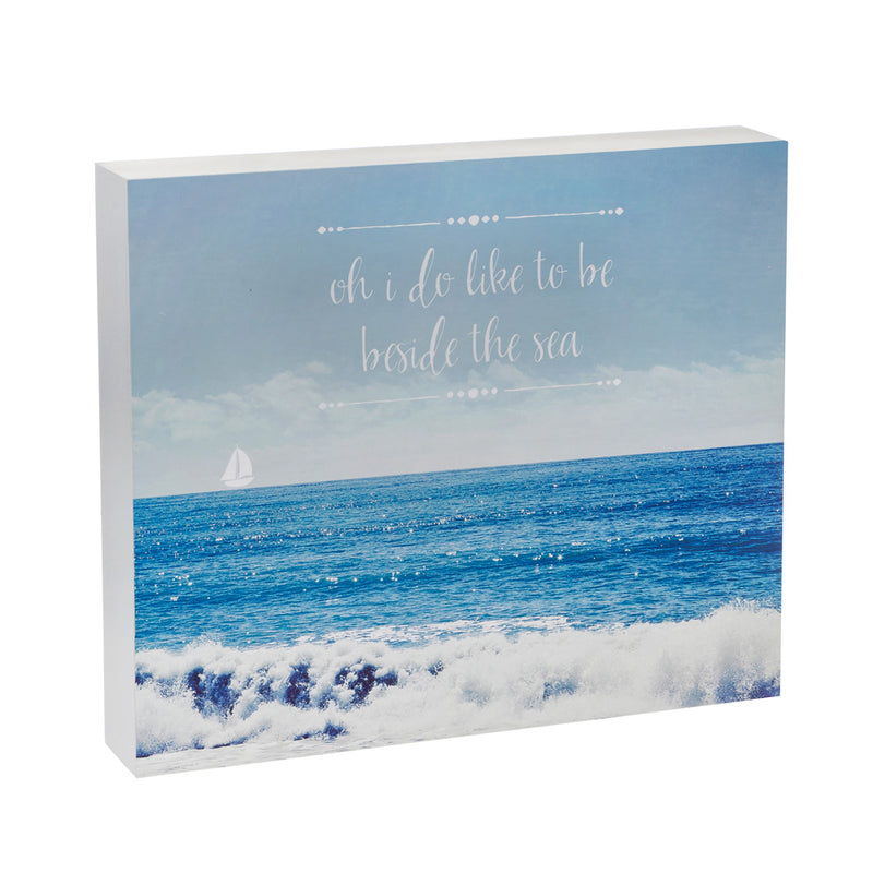 You Are My Anchor 9x14 and Like To Be Beside The Sea 12x10 Wood Plocks, Set of 2,6wp5883