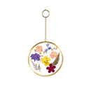 Pressed Flowers Glass Wall Decor, Set of 3