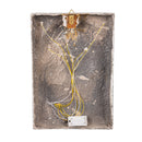 Traditional Santa Wall Decor, LED MGO Textured Wall, Snowman with Tree