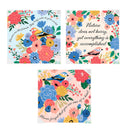 Bursting Blossoms Bird Canvas Wall Decor, 10" H x 10" L