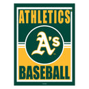 Oakland A's 15.5"L x 11.5"H Medium Metal Wall Sign