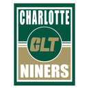 15.5"L x 11.5"H Medium Metal Wall Sign, University of North Carolina/Charlotte