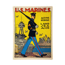 Active Service US Marine Corps Metal USA Wall Decor, 15.5"L x 11.5"H