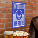 15.5"L x 11.5"H Medium Metal Wall Sign, Air Force