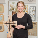Memorial Indoor Wall Decor, Wood & Metal, Cross, 12" L x 19" H
