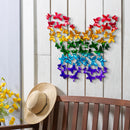Rainbow Metal Butterfly Wall Decor