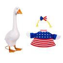 Giddy the Goose 21-inch metal porch statue with Patriotic Dress outfit; goose and outfit included | TDCDRGS25