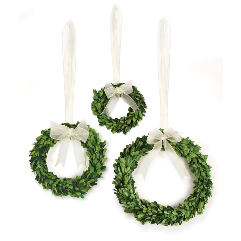 Napa Home Garden, PG WREATH W/ WHITE RIBBON ,SET OF 3,7509pg