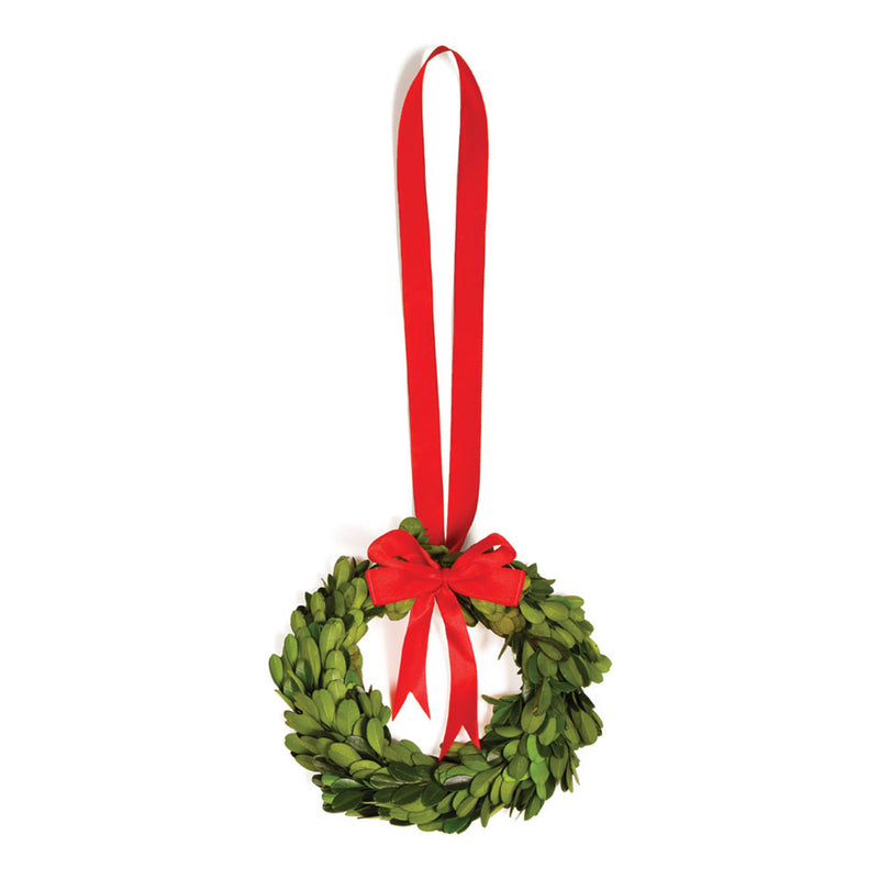 NAPA Home & Garden, BOXWOOD WREATH WITH RED RIBBON,7573SPG