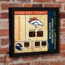 Scoreboard Wall Clock, Denver Broncos