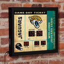 Bluetooth Scoreboard Wall Clock, Jacksonville Jaguars