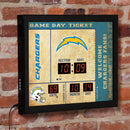 Scoreboard Wall Clock, Los Angeles Chargers
