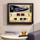 Bluetooth Scoreboard Wall Clock, Colorado Rockies