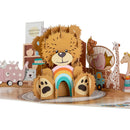 New Baby Bear Paper Pop Up Card