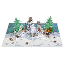 Christmas Dogs Paper Pop Up Card
