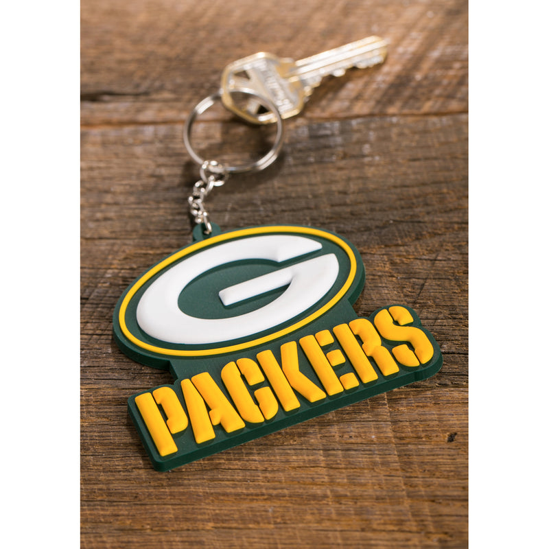 Green Bay Packers, Rubber Keychain,7key3811