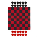 Outdoor Reversible Game Set with Storage Bag, Checkers/Chess
