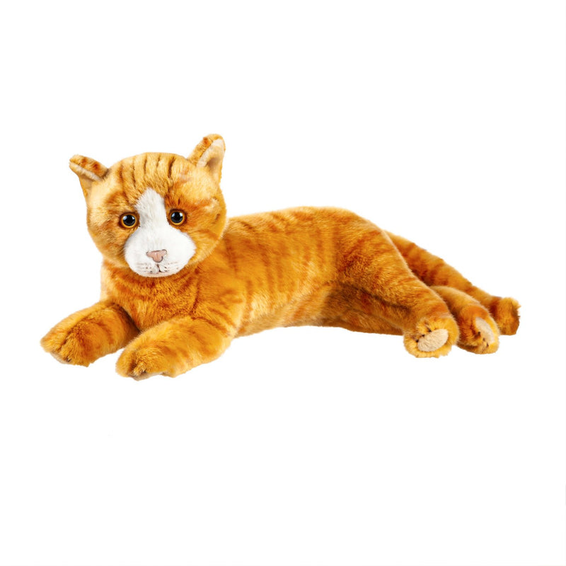 Evergreen Gifts,12" Plush Orange Tabby Cat,12x7x5.5 Inches
