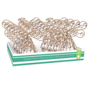 5" LED Metal Angel Tabletop Décor with Flickering Light in CDU
