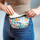 Bursting Blossoms Cross Body Bag with Adjustable Buckle Strap