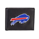 Buffalo Bills Black Bi-Fold Embroidered Wallet w/ RFID Blocking