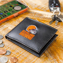 Cleveland Browns Black Bi-Fold Embroidered Wallet w/ RFID Blocking
