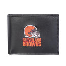 Cleveland Browns Black Bi-Fold Embroidered Wallet w/ RFID Blocking