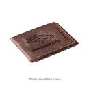 Front Pocket Wallet w/ RFID Blocking, Denver Broncos, Brown