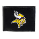 Minnesota Vikings Black Bi-Fold Embroidered Wallet w/ RFID Blocking