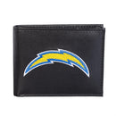 Los Angeles Chargers Black Bi-Fold Embroidered Wallet w/ RFID Blocking