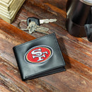San Francisco 49ers Black Bi-Fold Embroidered Wallet w/ RFID Blocking