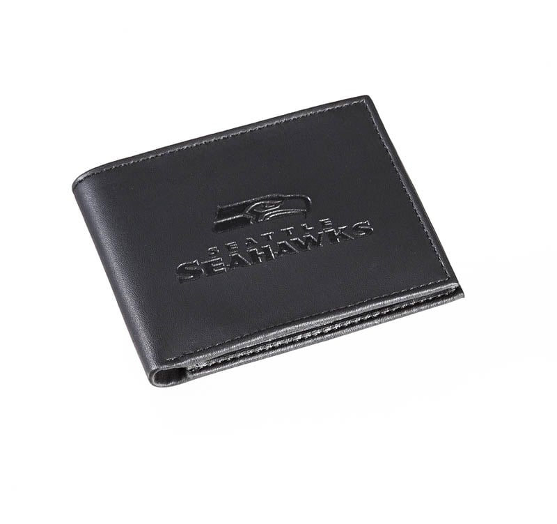 Evergreen Gifts,Seattle Seahawks, Bi-Fold Wallet, Black,4.25x3.38x0.75 Inches