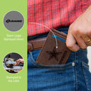 Front Pocket Wallet w/ RFID Blocking, Los Angeles Rams, Brown