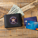 Houston Astros Black Bi-Fold Embroidered Wallet w/ RFID Blocking