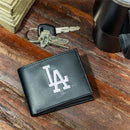 Los Angeles Dodgers Black Bi-Fold Embroidered Wallet w/ RFID Blocking